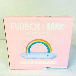NIB Funboy x Bark Rainbow Cloud Dog Float 49.5” x 33” x 27”